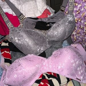 2 pack bras pink and gray